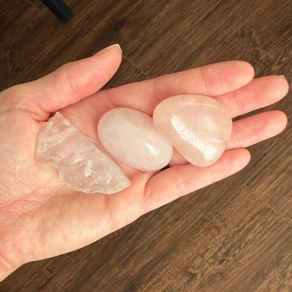 Rose Quartz Crystal Set